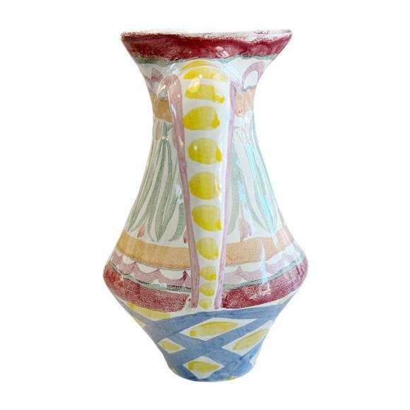 Mackenzie-Childs Vintage Pottery Aalsmeer 8” Pitcher - Picture 4 of 8